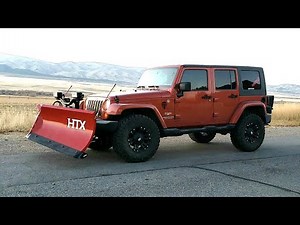 BOSS HTX SNOW PLOW ON JEEP WRANGLER WITH MEYER 240 BASELINE