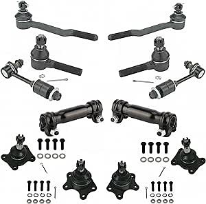 TRQ Front Steering & Suspension Kit Ball Joint Sway Bar Stabilizer Link Tie Rod Tie Rod Adjusting Sleeve Compatible with 1990-1995 Toyota 4Runner