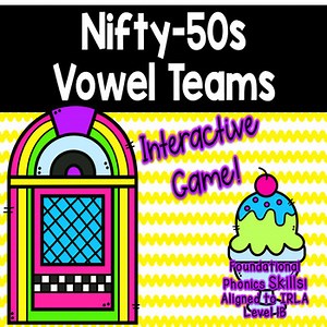 Vowel Teams Interactive Game! Aligned to IRLA 1 Blue Level