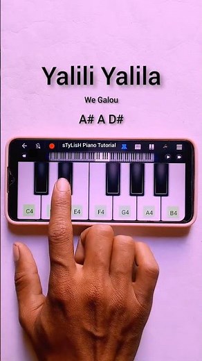 Yalili Yalila Piano Tutorial 🔥#shorts