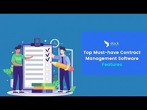 Top Must have Contract Management Software Features