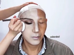 Crazy reaction to transformation of makeup artist's grandfather