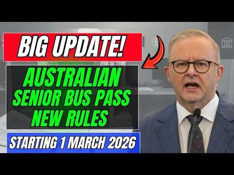 Australia Senior Bus Pass 2026 Update | New Travel Rules From March 1 | Full Breakdown Explained