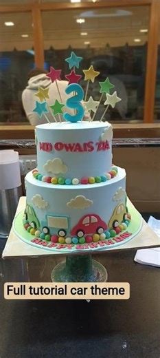 full tutorial car theme cake #cakes #shortsfeed #youtubeshorts #cakedecorating