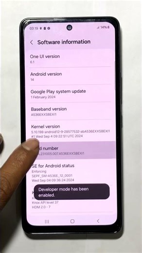 how to developer options open samsung a53 5g | how to open developer options advact settings