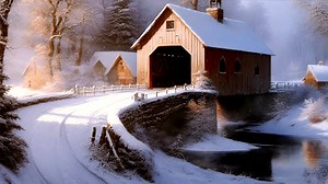 Bridge, Winter, Beautiful Wallpaper. Free Stock Video