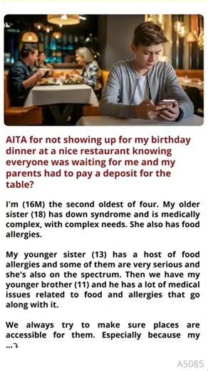🤖 AITA for not 🚋 showing up for my birthday dinner at a 🎢 nice restaurant knowing everyone was waiting for me and my parents 🏭 had to pay a deposit for ⚓ the table? *^ | Bengali Facts
