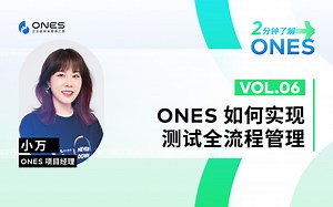 ONES 如何实现测试全流程管理