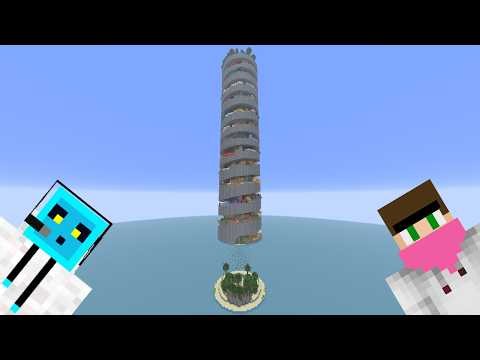 We're trying to play a parkour map with One-Eyebrowed Oğuz - Minecraft Parkour Spiral 3