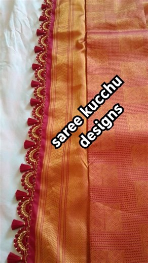 simple saree kucchu designs for beginners ♥️ #sareekuchudesign #simple #shortsfeed #viral #latest