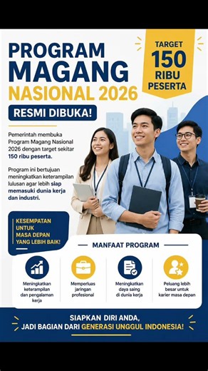 Seskab Teddy Resmi Luncurkan Program Magang Nasional 2026 dengan Target 150 Ribu Peserta #SiapKerja