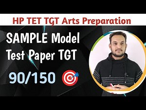 HP TET Preparation Nov 2024 Model Test Paper solved | HP TET TGT Arts most important questions MCQ