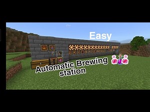 Automatic Brewing station easy build - Minecraft bedrock edition
