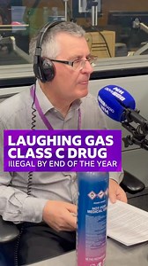 ‘Laughing gas’ will be categorised as a class C drug and made illegal...