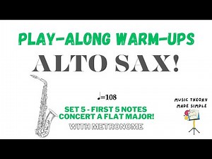 Alto Sax Warm-Up for Students 🎷 | Easy Play-Along 5 to Start Your Practice