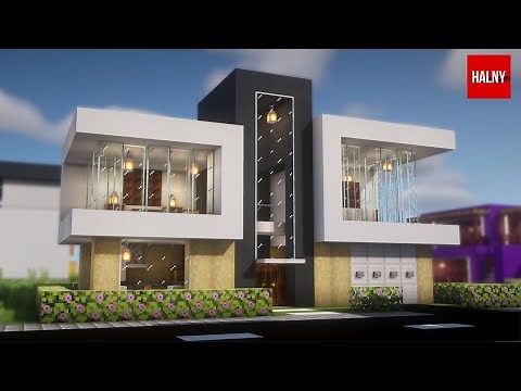 Easy modern house in Minecraft (Tutorial)