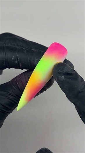 3D Neon Aura Nail Design | Quick + Colourful! 💅💫