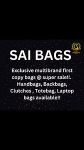 Sai bags Live streams today don't miss it  #brandingwithShakthii #live #bag #bagsale #baglover #handbag #totebag #backbags #clutch #bag #goodtimes | Branding with Shakthii | Facebook