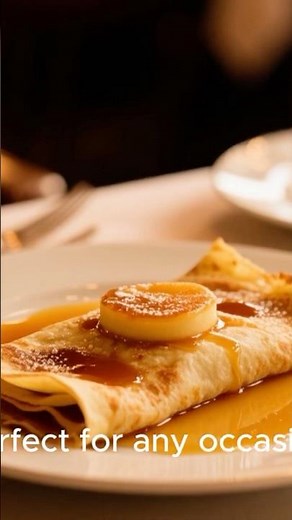 How to Make French Crêpes Suzette 🍊 | Elegant Dessert in 1 Minute