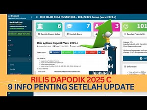DAPODIK 2025 C RELEASE | HOW TO UPDATE DAPODIK AND UPDATE INFO