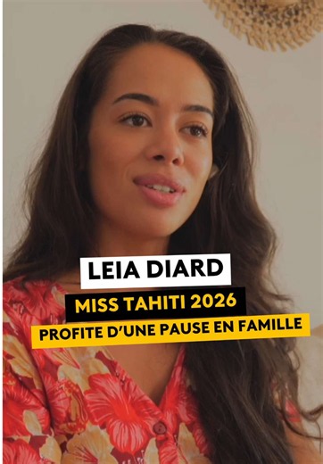💬 « C’est une grande fierté. Elle y a cru et elle l’a accompli. » — le père de Leia Diard Leia Diard, Miss Tahiti 2026, savoure une pause en famille après son sacre, avant d’entamer ses premiers engagements officiels. 👑🌺✨ #MissTahiti2026 #famille #polynesie #MissTahiti