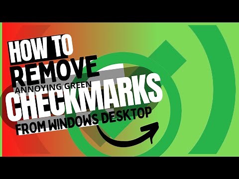 how to remove green check marks from desktop icons
