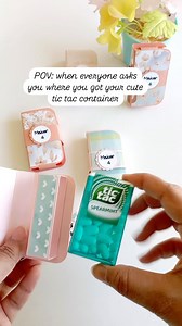 How adorable is this mini Tic Tac container? ✨ Made with scrapbooking paper for that extra crafty touch! Perfect for gifts, party favors, or just to add some cuteness to your bag!  #HandmadeWithLove The design is from CriCut Design Space. DM if you would like us to send you #ScrapbookMagic #DIYGiftIdeas #TicTacHack #PaperCrafting #CricutMade #CreativeCraftsDubai #CraftyVibes #SmallBusinessSupport #TrendingCrafts | Creative Crafts Dubai | Facebook