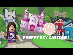 How to Build a *PREPPY SKY CASTLE* in Adopt Me! 🦄✨