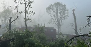 Storm damage: Fallen trees, power lines down and roads blocked