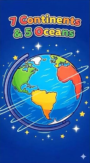 Continents and oceans explained with maps