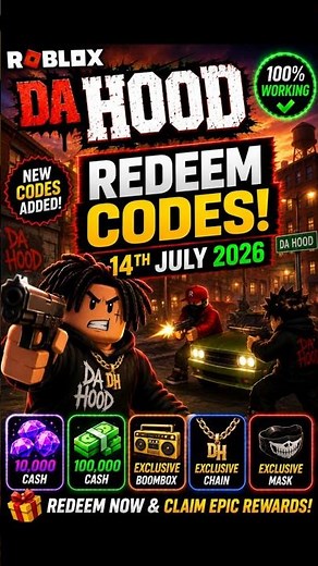 NEW Da Hood Codes 2026 | Da Hood Redeem Codes