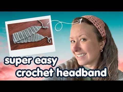 Easy Mesh Crochet Headband - Done in 30 Minutes!
