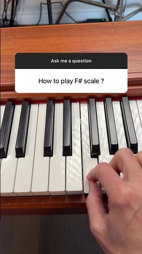How to play F# Major scale on piano