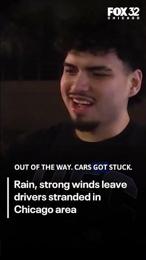 Rain, strong winds leave drivers stranded in Chicago area