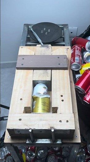 Who Gets It? Crushing Cans Is Weirdly Addictive!🤪 satisfying# crushing# machine# DIY# can