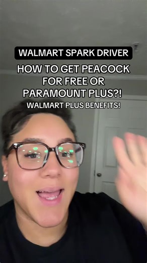 Follow these steps to get paramount or peacock for free with your Walmart plus membership!! . #walmartdelivery #walmartdeliverydriver #sparkdriverapp #sparkdriver #sparkdrivertipsandtricks