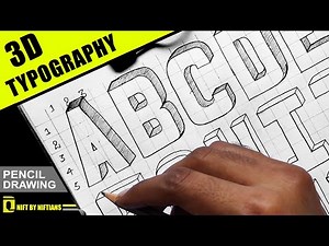 How To Write 3D ENGLISH LETTER Step By Step | Typography [Dezine Quest: NIFT BY NIFTIANS]