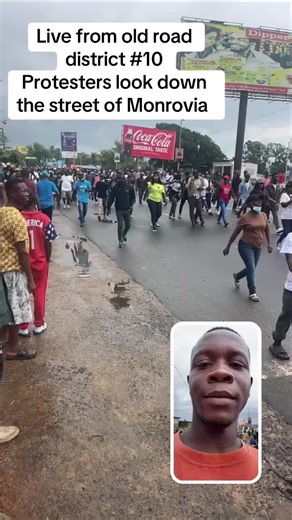 Live Protest Coverage in Monrovia's Uru District #10