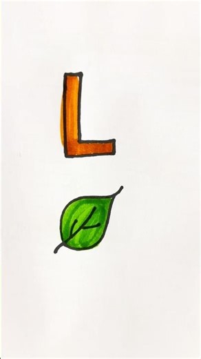🍃 L for Leaf | Easy Drawing for Kids | Learn ABC with Fun! 🎨✏️