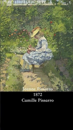 Jeanne in the Garden (1872) 🌿 | Camille Pissarro Impressionist Masterpiece