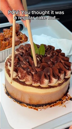 POV You thought it was a regular cake but… #food #eating #cake #mukbang #cheesecake