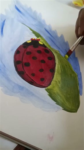 ## How to draw & paint a simple lady bug......🐞🐞...🖌️🎨