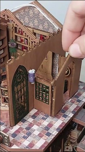 Assembling the Upper Floor | Twilight Book Mall Miniature Part 2 #dollhouse #miniature #diy #craft
