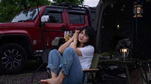 自驾Bj40雨中露营，营地过35岁生日