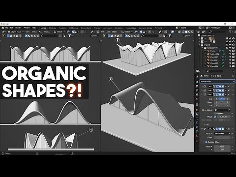 Organic modeling techniques in blender