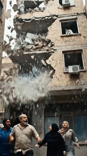 Large Building Collapses After Earthquake