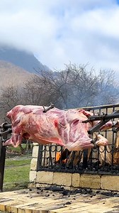 2.3M views · 68K reactions | Roasting a Huge Bull on a Steel Spit! The Best Meat I've Tasted #food #beef #village | Wilderness Cooking | Facebook