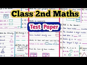Class 2 Maths Worksheet| Class 2 Test Paper|Mental Math for Class 2| Maths @PeehuandRudraCorner
