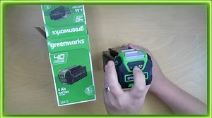 Watch REVIEW of Greenworks 40V battery for lawn equipment on Amazon Live