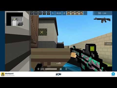 Intense 15 kill game on Blockpost Poki Games